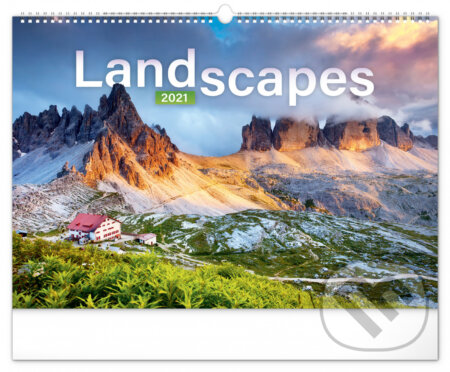 Nástěnný kalendář Landscapes 2021, Presco Group, 2020