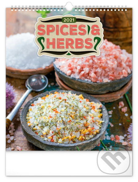 Nástěnný kalendář Spices & Herbs 2021, Presco Group, 2020