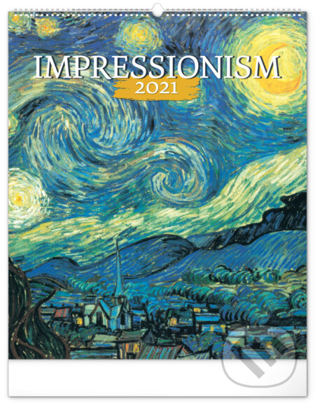 Nástěnný kalendář Impressionism 2021, Presco Group, 2020