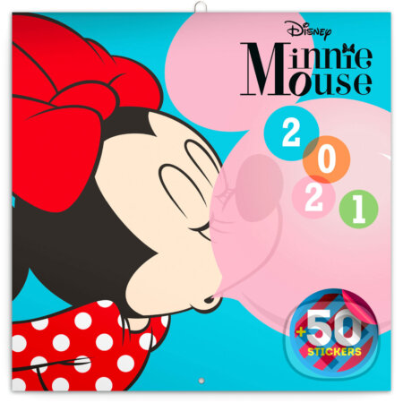 Poznámkový nástěnný kalendář Minnie Mouse 2021 (Presco Group). Presco Group, 2020