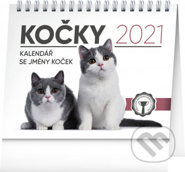 Stolní kalendář Kočky 2021, Presco Group, 2020