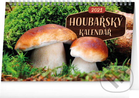 Stolní Houbařský kalendář 2021, Presco Group, 2020