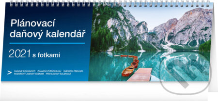 Stolní kalendář Plánovací daňový s fotkami 2021, Presco Group, 2020