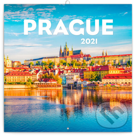Poznámkový nástěnný kalendář Prague 2021, Presco Group, 2020
