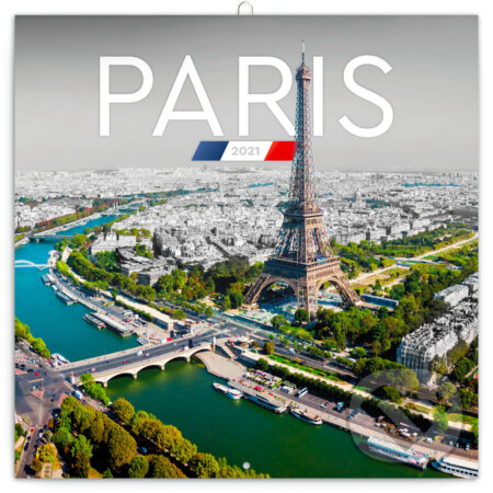 Poznámkový nástěnný kalendář Paris 2021, Presco Group, 2020