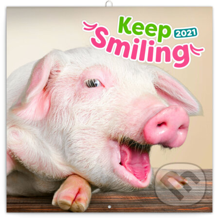 Poznámkový kalendář Keep Smiling (Úsměv, prosím) 2021, Presco Group, 2020