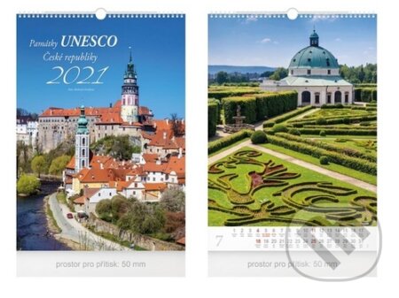 Památky UNESCO ČR - nástěnný kalendář 2021, MFP, 2020