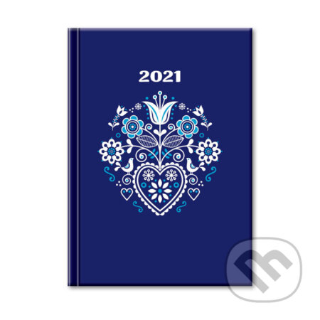 Diár Praktik Folk 2021 (modrý, denný), Spektrum grafik, 2020