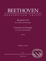 Koncert D dur pro housle a orchestr op. 61 - Ludwig van Beethoven, Bärenreiter Praha