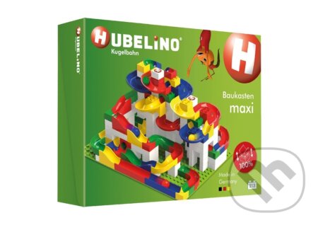 HUBELINO Kuličková dráha - set s kostkami Maxi 213 ks, LEGO, 2020
