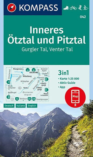 Inneres Ötztal und Pitztal, Gurgler Tal, Venter Tal 042, Kompass, 2020