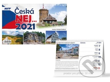 Česká NEJ… - stolní kalendář 2021, MFP, 2020