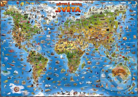 Dětská mapa světa, Slovart, 2020