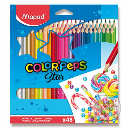 Maped - Pastelky trojhranné Color´ Peps 48 ks