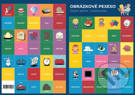 Pexeso: Český jazyk - Synonyma - Martin Staněk - hra z kategorie Vzdělávací hry