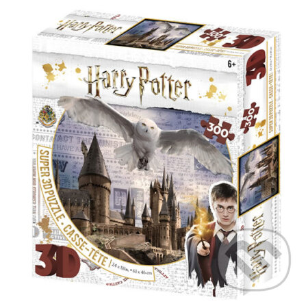 Harry Potter 3D puzzle - Bradavice a Hedvika, CubicFun, 2020