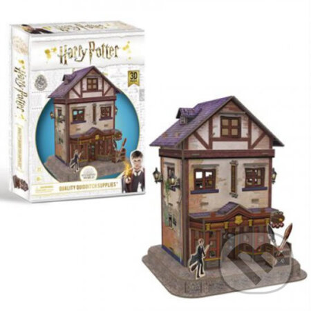 Harry Potter 3D puzzle - Příčná ulice potřeby pro famfrpál, CubicFun, 2020