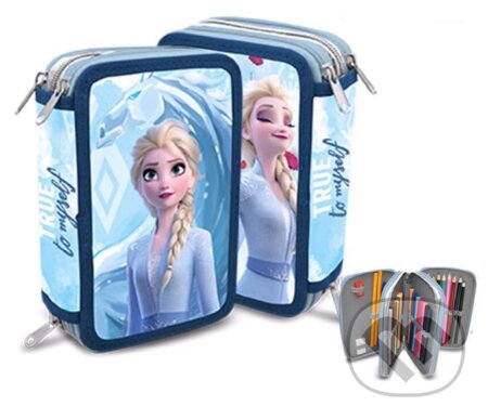Školské trojdielne puzdro Frozen II: Elsa & Anna, , 2020
