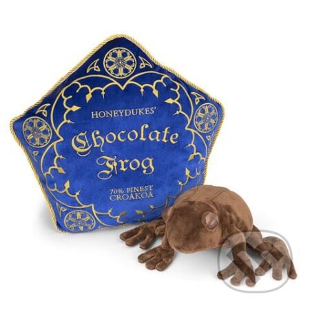 Plyšák s vankúšom Harry Potter - Čokoládová žabka, Noble Collection, 2020