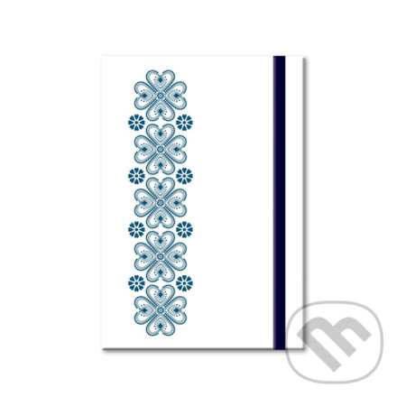 Notes Ornament (linajkovaný, s elastickým zatváraním)