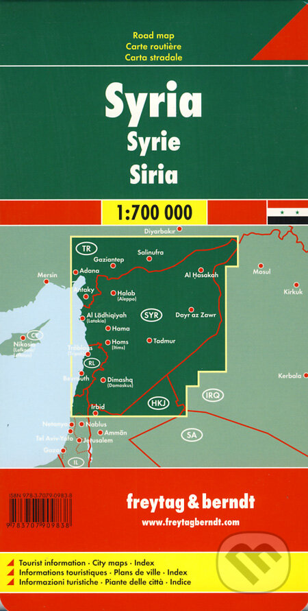 Syria 1:700 000, freytag&berndt, 2013