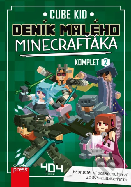 Deník malého Minecrafťáka - komplet 2 - Cube Kid, Computer Press, 2020