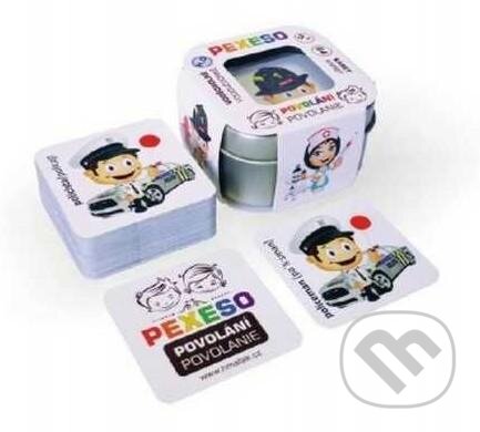 Pexeso Povolání 1: 64 karet voděodolné v plechové krabičce - hra z kategorie Vzdělávací hry
