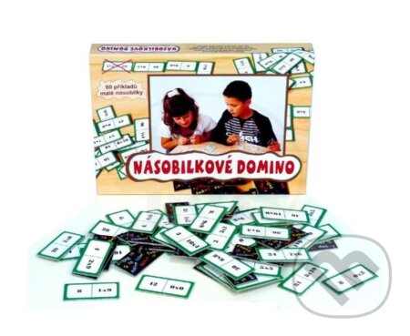 Násobilkové domino - společenská hra 60 ks v krabici, Bonaparte, 2020