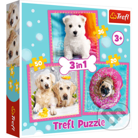 Štěňátka 3v1 - puzzle z kategorie Maxi dílky