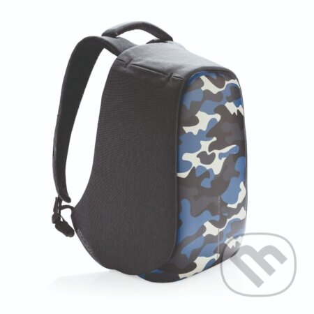 Nedobytný batoh Bobby Compact Camouflage modrý, Designio, 2020