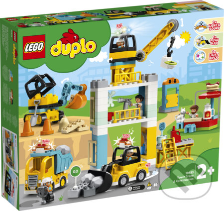 LEGO DUPLO - Stavba s vežovým žeriavom, LEGO, 2020