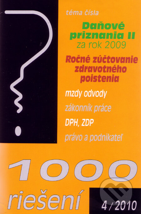 1000 riešení 4/2010, Poradca s.r.o., 2010