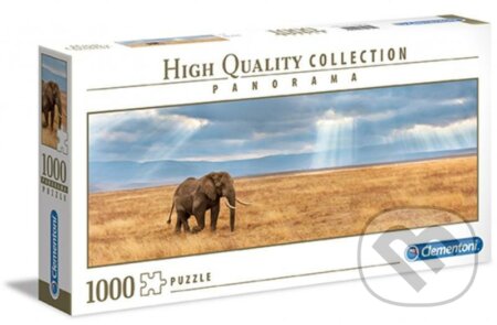 Panorama Slon - puzzle z kategorie Zvířata