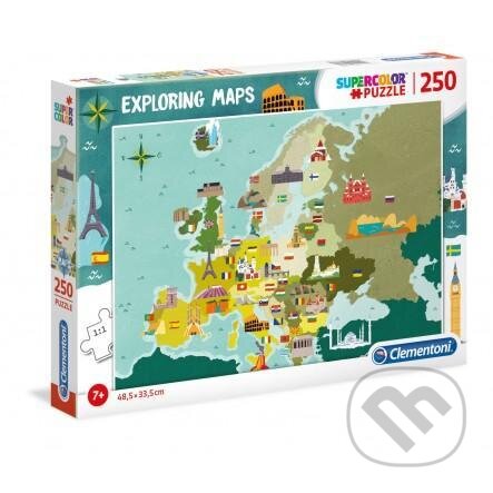 Exploring Maps Skvělá místa v Evropy, Clementoni, 2020