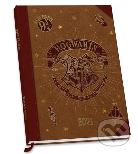 Diár A5 2021 Harry Potter: Bradavice - Hogwarts, Harry Potter, 2020