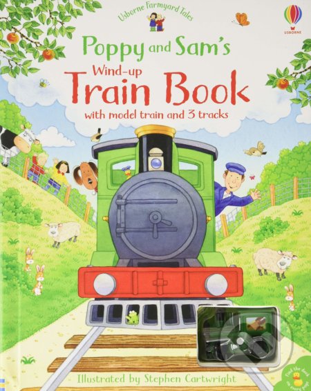 Poppy and Sam&#039;s Wind Up Train Book - Sam Taplin, Stephen Cartwright (ilustrátor), Usborne, 2020