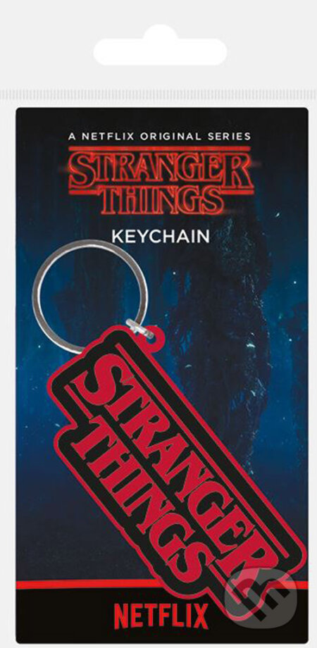 Gumový prívesok na kľúče Stranger Things: Logo, , 2019