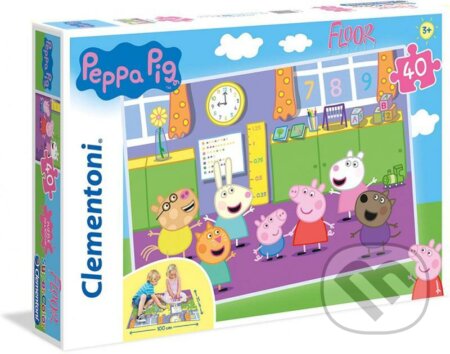 Supercolor Floo Prasátko Peppa - puzzle z kategorie Maxi dílky