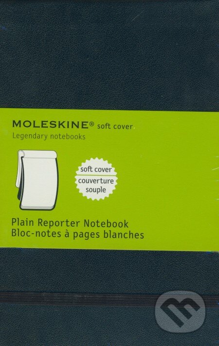 Moleskine - malý čistý reportérsky zápisník (mäkká čierna väzba), Moleskine
