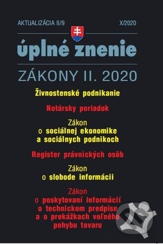 Aktualizácia 2020 II/9, Poradca s.r.o., 2020