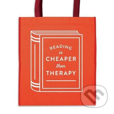 Reading is Cheaper Than Therapy Reusable Shopping Bag - Galison, Mudpuppy, 2020