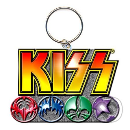 Prívesok na kľúče Kiss: Logo & Icons, , 2020