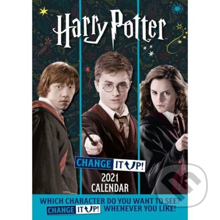 Oficiálny kalendár 2021 s nastaviteľnými obrázkami: Harry Potter, Harry Potter, 2020