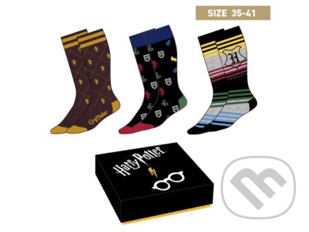 Ponožky Harry Potter: Set 3 kusov, Harry Potter, 2020