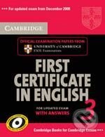 Cambridge First Certificate in English 3 - Self-Study Pack, Cambridge University Press, 2009