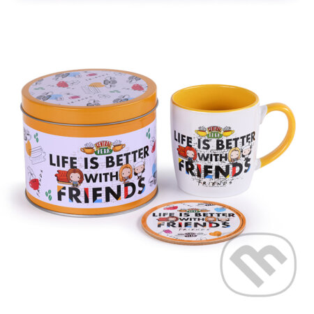 Darčekový set v plechovej krabičke Friends: Life Is Better (). , 2020