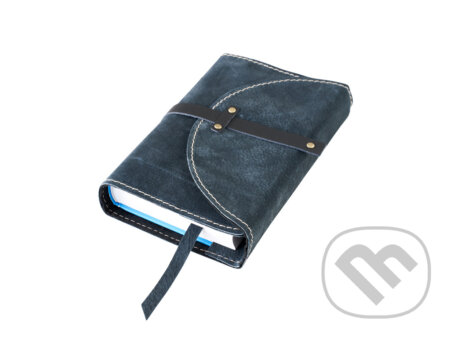 Obal na knihu se sponou s nýty: XL Černý semiš