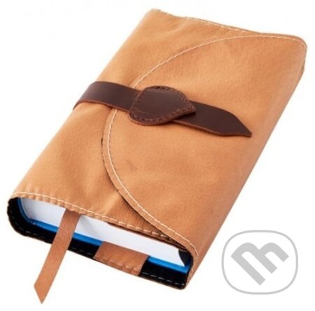 Obal na knihu se sponou: Ořechový XL