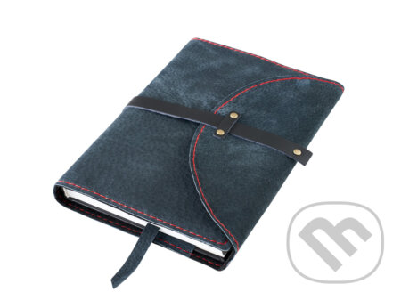 Obal spona s nýty: Černá semiš