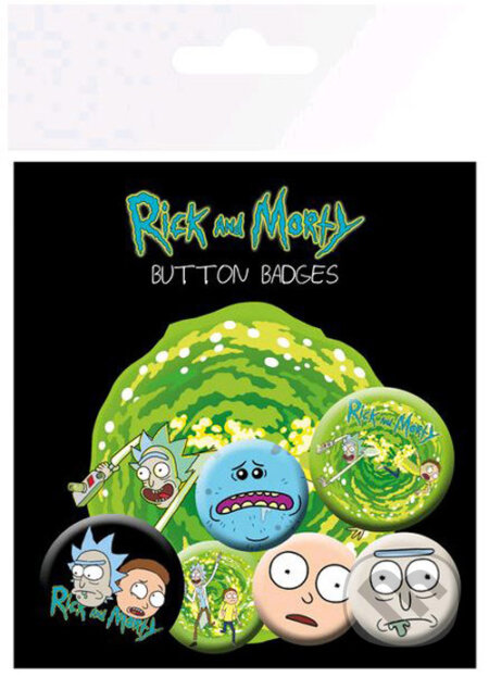 Placka Rick and Morty: Characters Set 6 ks, , 2017